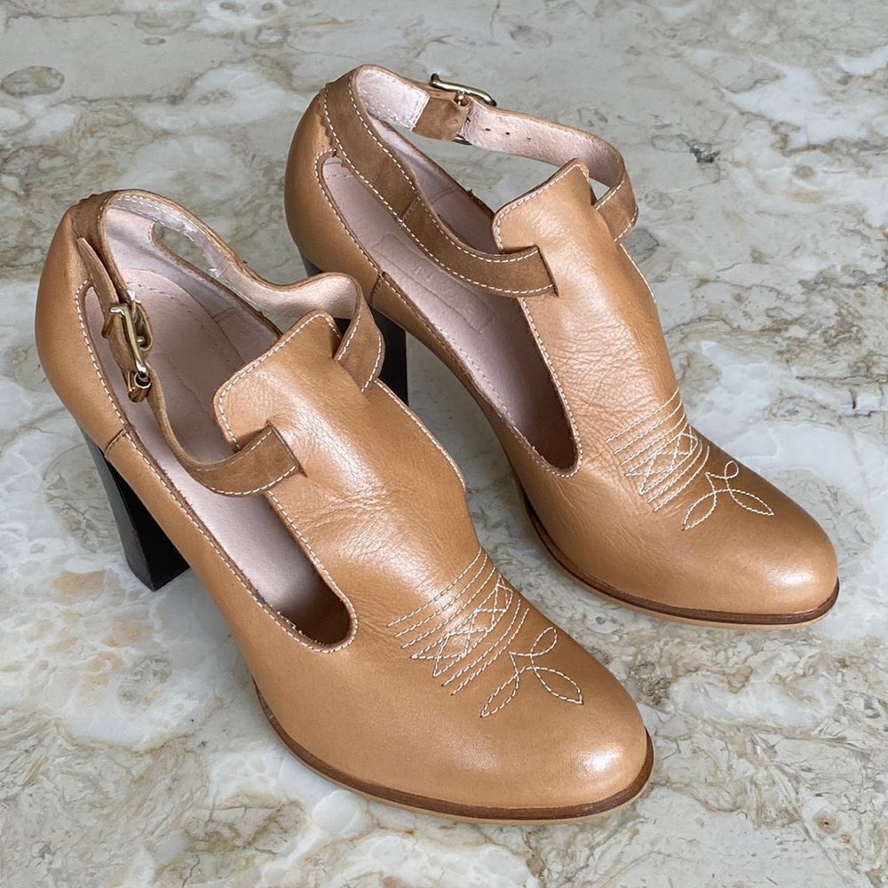 Hobbs London NW3 Leather Mary Jane Heels